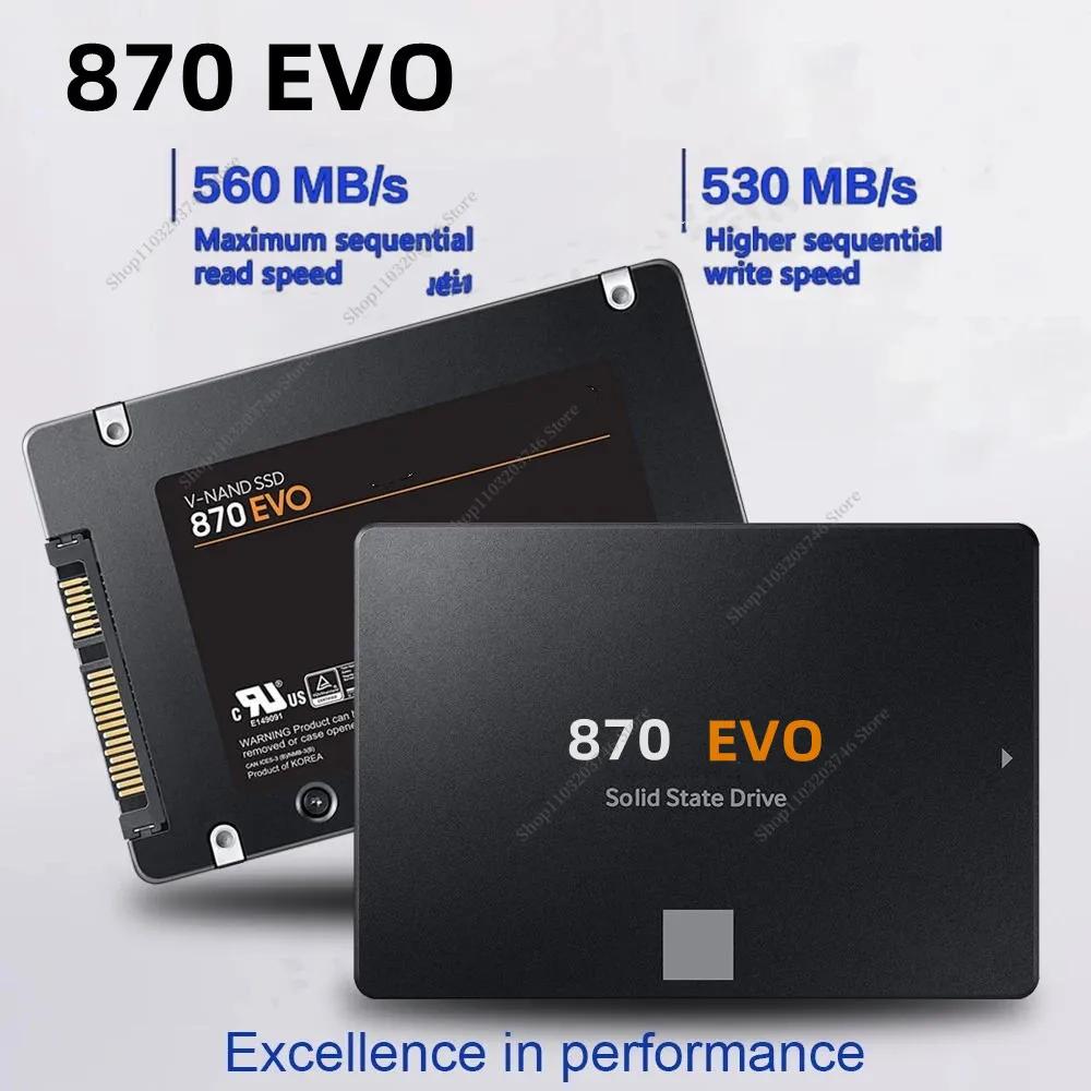  귣 SSD 870 EVO  SSD HDD ϵ ̺, SATA3, 2.5 ġ Ʈ ũž ǻ, MLC  , 1TB, 2TB, 4TB, 8TB